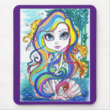 Gaga Nymph op de halve schaal Fantasy Art Mousepad