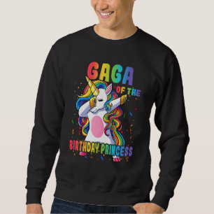 Gaga of the Birthday Princess Dabbing Unicorn Girl Trui