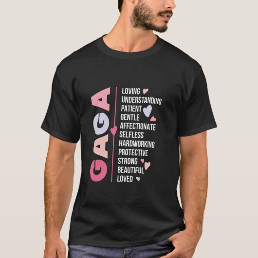 Gaga oma Gaga Grootmoeder waardering Long SL T-shirt (Voorkant)