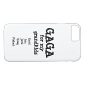 Gaga Phone Case Gift Grandma Grandkids Names (Achterkant (Horizontaal))