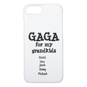 Gaga Phone Case Gift Grandma Grandkids Names