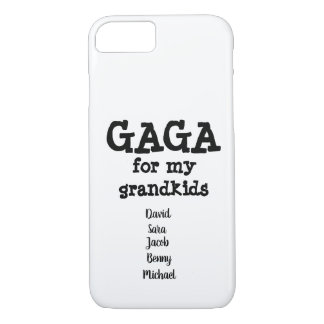 Gaga Phone Case Gift Grandma Grandkids Names