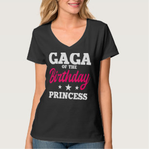 Gaga van de verjaardag prinses feestdag viering t-shirt