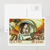 Gagarin Briefkaart (Voorkant / Achterkant)