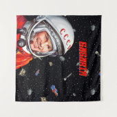 Gagarin — Sovjet-golf, ruimtekunst van Gagarin Wandkleed (Voorkant (horizontaal))