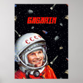 Gagarin space art [Sovjet-golf] — Gagarin Poster (Voorkant)