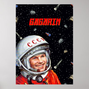 Gagarin space art [Sovjet-golf] — Gagarin Poster