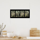 GAGE Alphabet Letter Name Art Poster (Keuken)