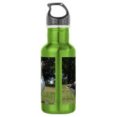 Gaggle van gedomesticeerde ganzen waterfles  (Achterkant)