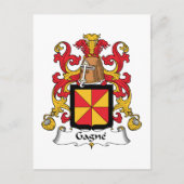 Gagne Family Crest Briefkaart (Voorkant)