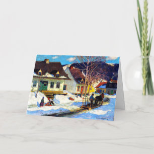 Gagnon - A Quebec Village Street,  Kaart