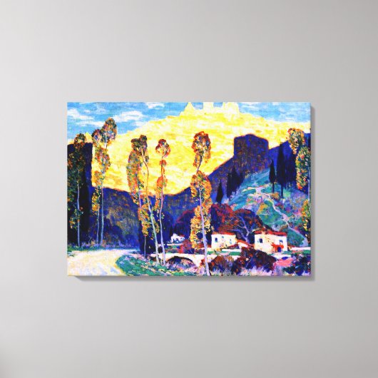 Gagnon - Avond, Siena - beroemd schilderij Canvas Afdruk (Voorkant)