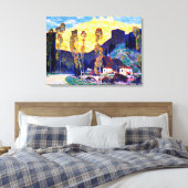Gagnon - Avond, Siena - beroemd schilderij Canvas Afdruk (Insitu (Slaapkamer))