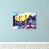 Gagnon - Avond, Siena - beroemd schilderij Canvas Afdruk (Insitu (Houten vloer))