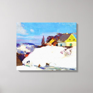 Gagnon - Boerderij, Baie Saint Paul Canvas Afdruk