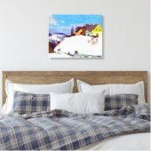 Gagnon - Boerderij, Baie Saint Paul Canvas Afdruk (Insitu (Slaapkamer))