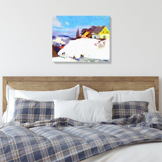 Gagnon - Boerderij, Baie Saint Paul Canvas Afdruk (Insitu (Slaapkamer))