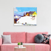 Gagnon - Boerderij, Baie Saint Paul Canvas Afdruk (Insitu (Woonkamer))