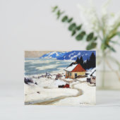 Gagnon - De rode slee Briefkaart (Staand voorkant)