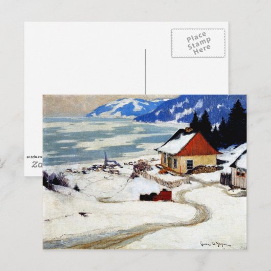 Gagnon - De rode slee Briefkaart (Voorkant / Achterkant)