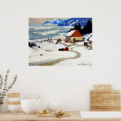 Gagnon - De rode slee Poster (Keuken)