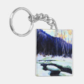 Gagnon - Dooiende rivier, kunstdruk Sleutelhanger (Voorkant Links)