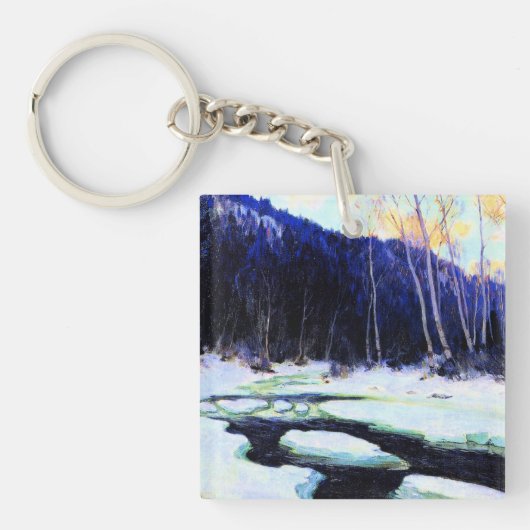 Gagnon - Dooiende rivier, kunstdruk Sleutelhanger (Voorkant)