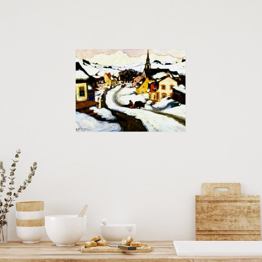 Gagnon - dorp in het Laurentiaanse gebergte Poster (Keuken)