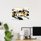 Gagnon - dorp in het Laurentiaanse gebergte Poster (Thuiskantoor)