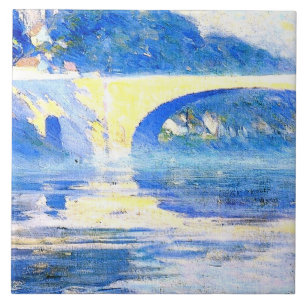 Gagnon - Early Morning Mist, Pont de l'Arche Tegeltje