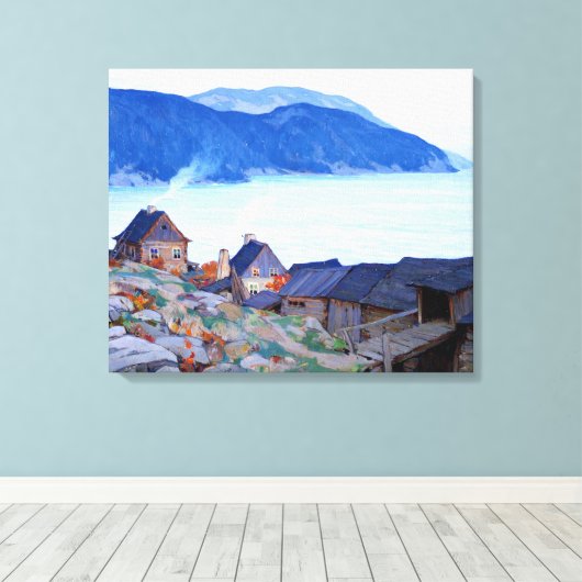 Gagnon - Evening op het Poster van de Noordkust Canvas Afdruk (Insitu (Houten vloer))