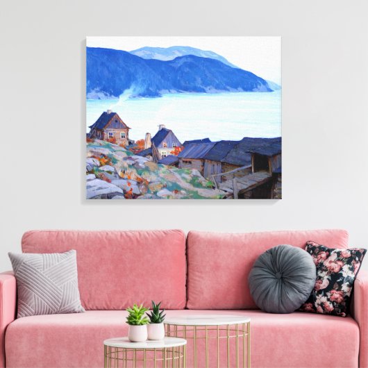 Gagnon - Evening op het Poster van de Noordkust Canvas Afdruk (Insitu (Woonkamer))