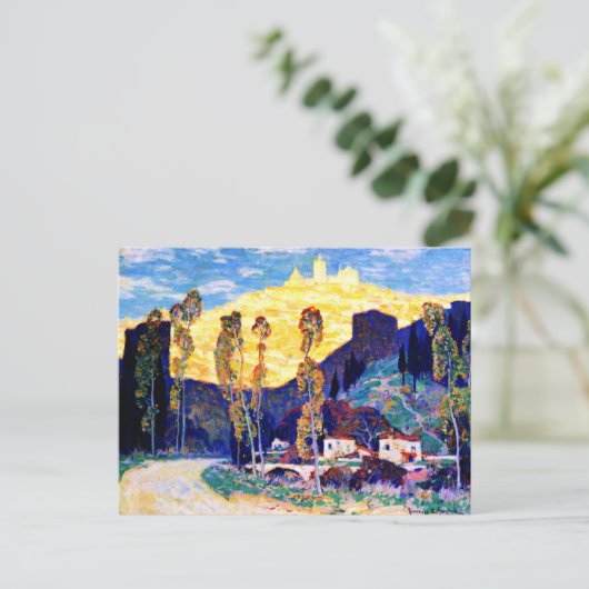 Gagnon - Evening, Siena - beroemd schilderij Briefkaart (Staand voorkant)