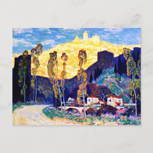 Gagnon - Evening, Siena - beroemd schilderij Briefkaart (Voorkant)