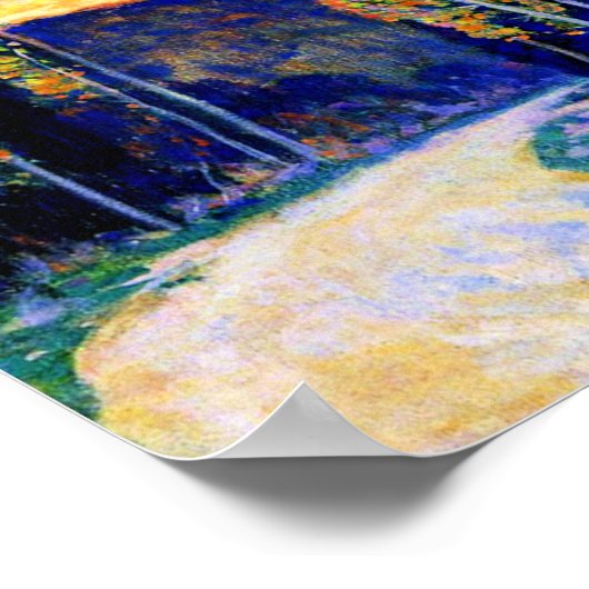 Gagnon - Evening, Siena - beroemd schilderij Poster (Hoek)