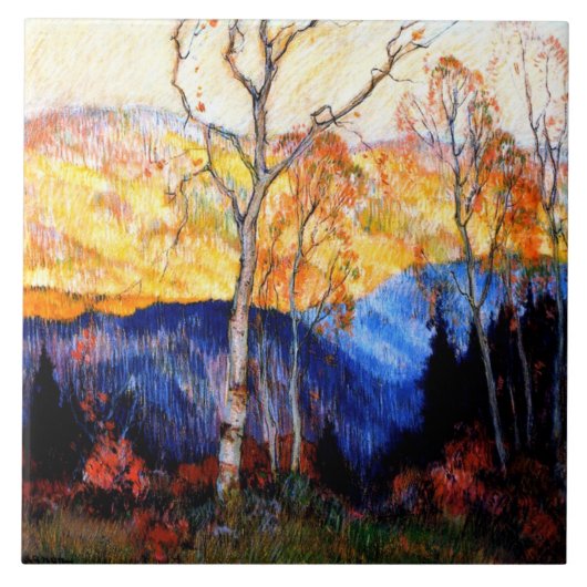 Gagnon - Gouden herfst, Laurentians Tegeltje (Voorkant)