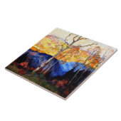 Gagnon - Gouden herfst, Laurentians Tegeltje (Zijkant)