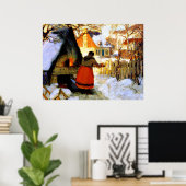 Gagnon - Heating the Oven, Winter Scene Poster (Thuiskantoor)