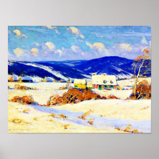 Gagnon - In de Laurentians Winter (1) Poster (Voorkant)