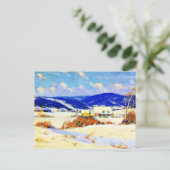 Gagnon - In de Laurentians Winter Briefkaart (Staand voorkant)