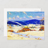 Gagnon - In de Laurentians Winter Briefkaart (Voorkant / Achterkant)