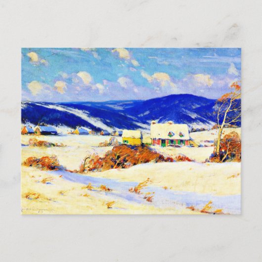 Gagnon - In de Laurentians Winter Briefkaart (Voorkant)