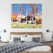 Gagnon - Lonely Village on the Saint Laurence Canvas Afdruk (Insitu (Slaapkamer))