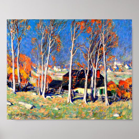 Gagnon - Lonely Village on the Saint Laurence Poster (Voorkant)