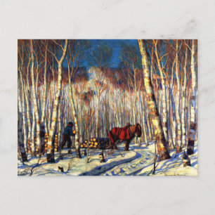 Gagnon - March in the Birch Bossen Briefkaart
