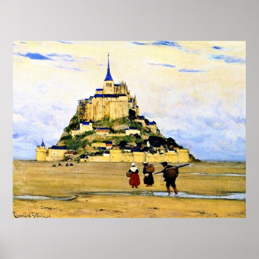 Gagnon - Mont-Saint Michel, Morning, Poster (Voorkant)