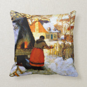 Gagnon - Oven verwarmen, winters landschap Kussen