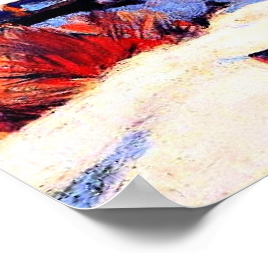 Gagnon - Rang Saint-Laurent Baie-Saint-Paul Poster (Hoek)