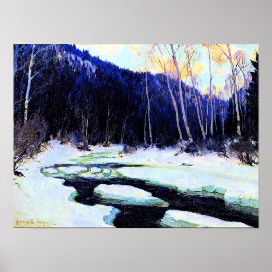 Gagnon - River Thaw, fijne kunst Poster (Voorkant)