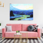 Gagnon - Schemering, schilderij van fijne kunst Canvas Afdruk (Insitu (Woonkamer))